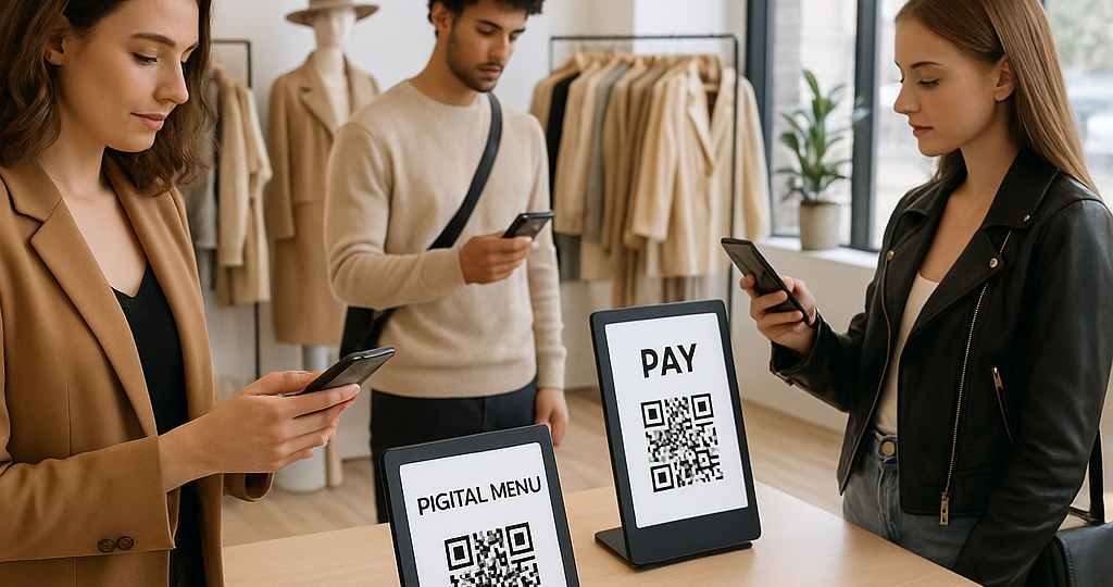 Digimenut ja info QR-koodien avulla: Muodin ja myymäläkokemuksen uusi aikakausi