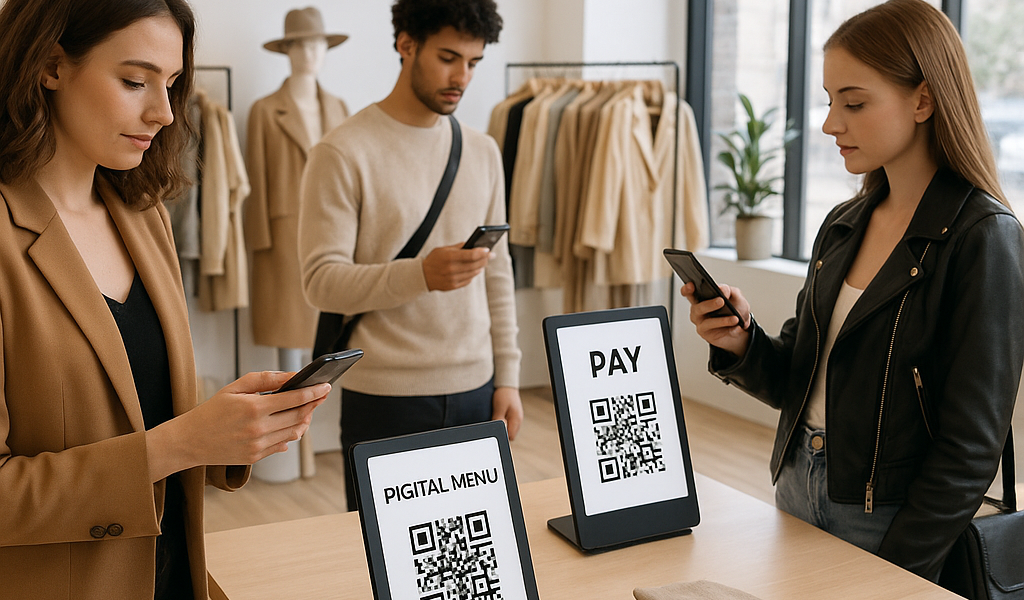 Digimenut ja info QR-koodien avulla: Muodin ja myymäläkokemuksen uusi aikakausi